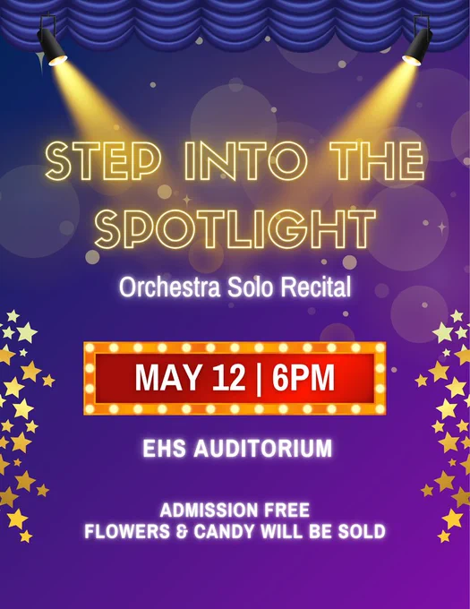 Orchestra Solos May 12, 2026 at 6PM