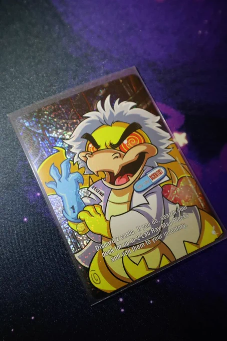Textured pixel foil lab ray scientist!