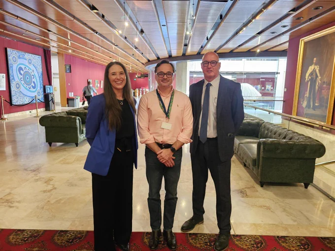 Lowri Williams, State Manager NSW; Julian
Laurens, Senior Policy Officer, PWDA; Brett Thompson, CEO, Interaction Disability Services and Divisional Committee member