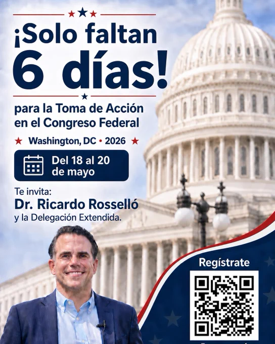 #LaTomaDeAccionEnElCONGRESO

🗓️MAYO 18,19,20
📍 WASHINGTON DC

#EmpujaEstadista
