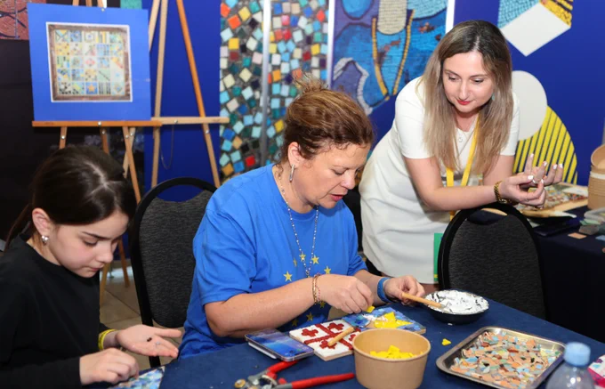Europe Day in Tbilisi: Mosaic Restoration Masterclass
Photo: UNDP | Gogita Bukhaidze