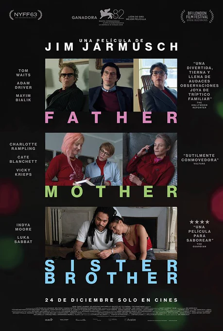 Cartell promocional de Father Mother Sister Brother, un film de Jim Jarmusch.