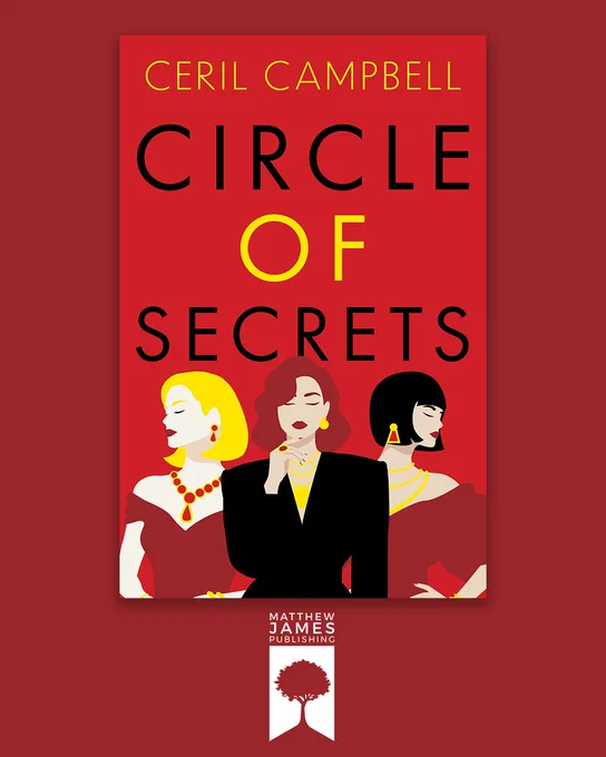 Cover of Circle of Secrets on a deep burgundy background
