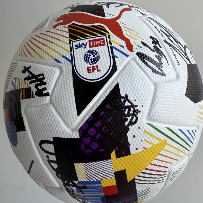Puma Rainbow Ball signed by WBA Men’s First Team
