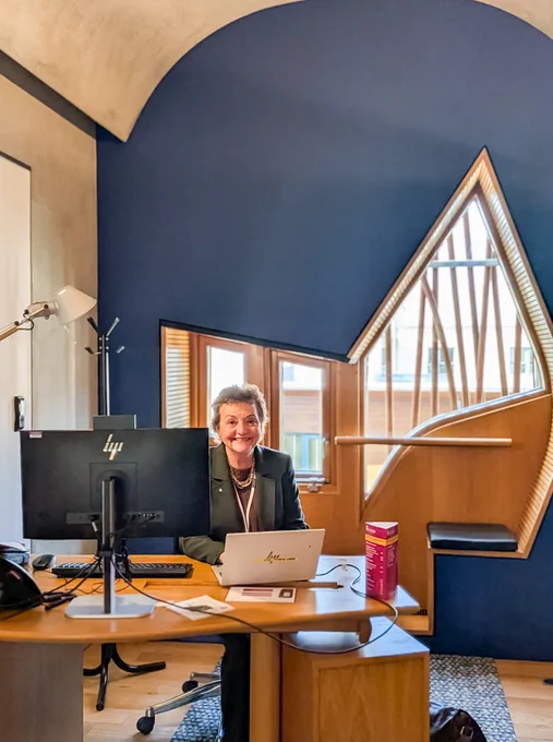 Heather Anderson MSP at her office in the Scottish Parliament.