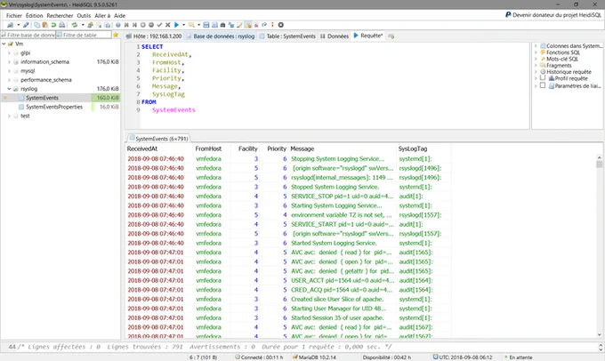 SIEM : centraliser les logs Linux et Windows dans une base MySQL / MariaDB
