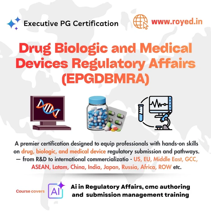 drug biologic medical device regulatory affairs