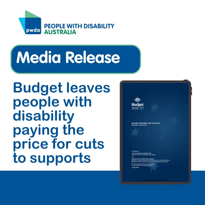 Media Release: Budget leaves people with disability paying the price for cuts to supports
