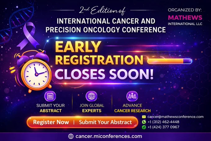 #ICPOC2026 #CancerResearch #PrecisionOncology #OncologyConference #MedicalResearch #CancerScience #RegisterNow #AbstractSubmission #HealthcareInnovation
