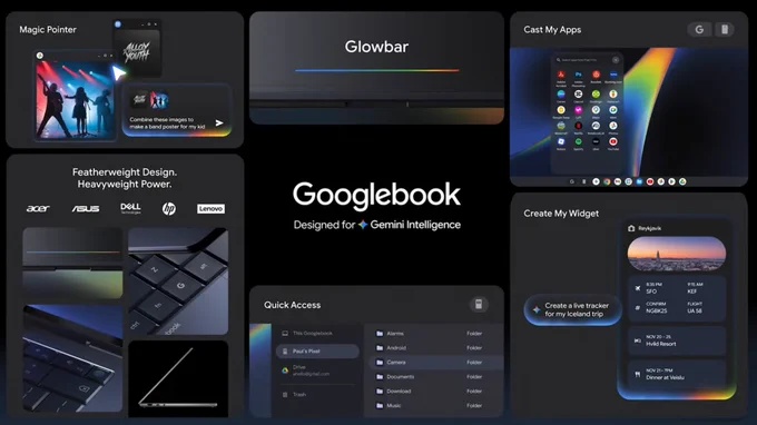 Googlebook's summary slide