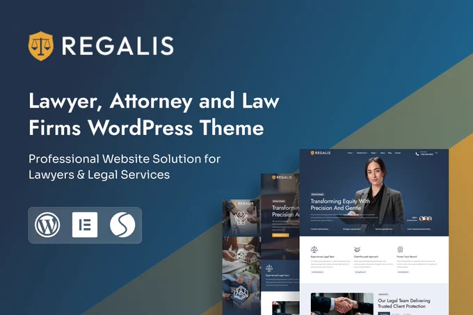 Regalis - Lawyer, Attorney and Law Firms WordPress Theme