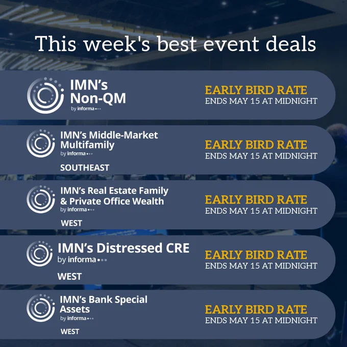 This week's best event deals