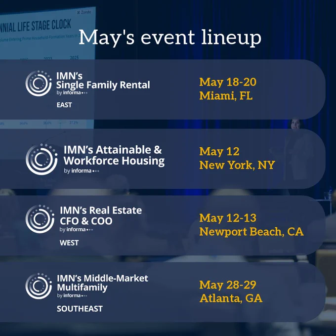IMN May event lineup