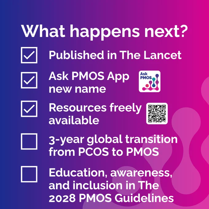 Polycystic Ovary Syndrome (PCOS) has a new name: Polyendocrine Metabolic Ovarian Syndrome (PMOS)