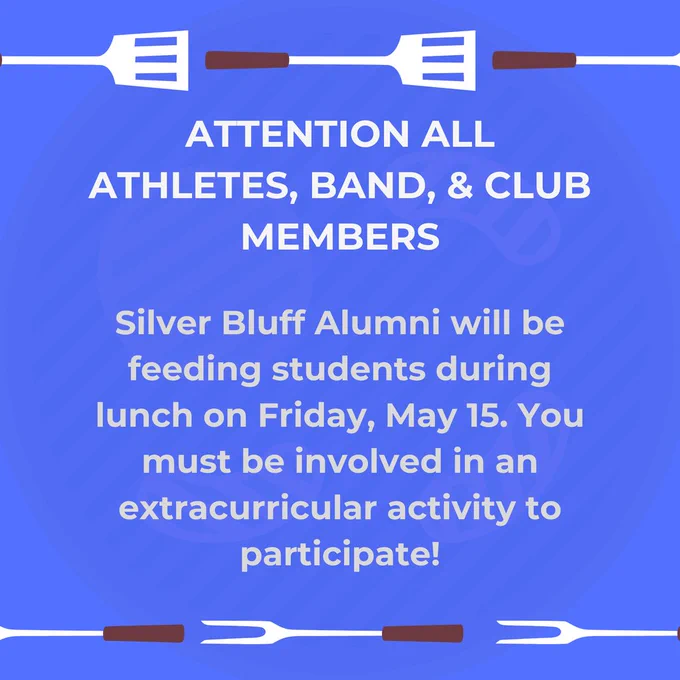 Free lunch on Friday, May 15 for students involved in extracurricular activities