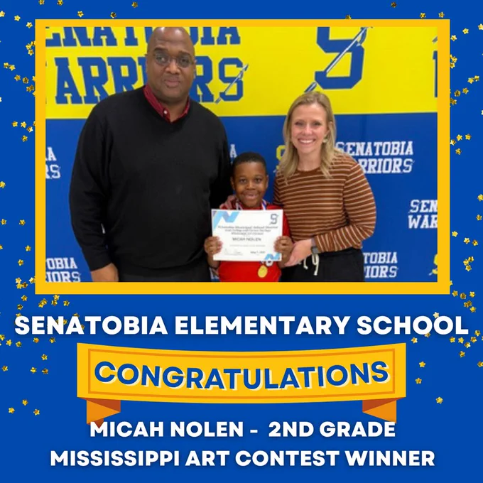 Micah Nolen -  2nd Grade Mississippi Art Contest Winner