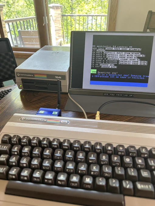 Meshtastic on Commodore 64