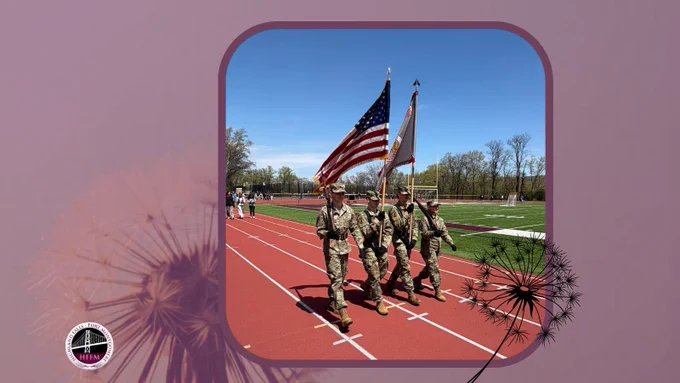 The JROTC  kicked off the Walkathon at JIO