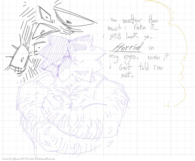 " no matter how much i fake it . . i still look so HORRID in my eyes, even if i get told i'm not. "