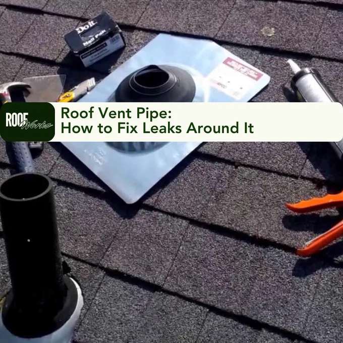 How do you repair a leaking roof vent pipe?