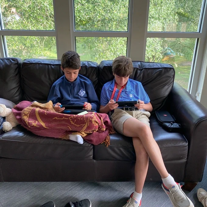 Students enjoy a fun day in the library