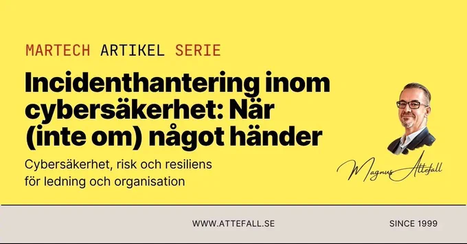Incidenthantering inom cybersäkerhet med fokus på strukturerad respons, kommunikation och ledning under press.