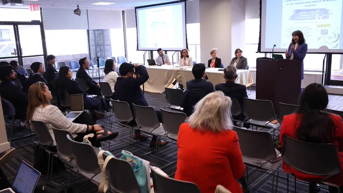 🆕News: SGI is at the #NPT2026 Review Conference in New York, the key UN forum where nations assess progress on nuclear disarmament and non-proliferation. 

On Apr. 30, SGI and the Nuclear Age Peace Foundation (@napf) co-organized a side event titled "Choose Hope", named after the dialogue between @daisakuikeda_of and David Krieger, founder of NAPF. The event addressed nuclear disarmament through the lens of the humanitarian impact of nuclear weapons, and featured atomic bomb testimony from Nihon Hidankyo. 

On May 1, SGI and the James Martin Center for Nonproliferation Studies (@JamesMartinCNS), in cooperation with Permanent Mission of Austria to the UN, co-organized another event titled "Preventing Nuclear Use and Escalation: Lessons from Nuclear Close Calls" at the UN Headquarters. Speakers examined how past nuclear crises were narrowly avoided and strategies for advancing risk reduction and arms control.

