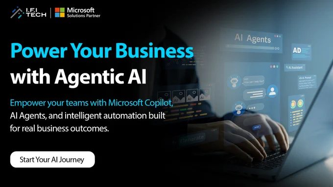 The future of work is no longer just AI-powered — it’s Agentic AI driven.
Businesses today need more than automation. They need intelligent systems that can reason, act, and deliver outcomes across workflows.
At IFI Techsolutions, we help organizations unlock the power of:
✅ Microsoft Copilot & AI Agents
✅ AI-driven workflow automation
✅ Secure AI governance
✅ Cloud   AI modernization
✅ Enterprise-ready AI execution
From experimentation to real business impact, we enable enterprises to scale AI with confidence, security, and measurable ROI.
The next competitive advantage belongs to organizations that operationalize AI faster.
Are you ready to move from AI adoption to AI execution?
#AgenticAI #MicrosoftCopilot #AITransformation #AzureAI #CloudInnovation #DigitalTransformation #EnterpriseAI #AIExecution #MicrosoftPartner #FutureOfWork