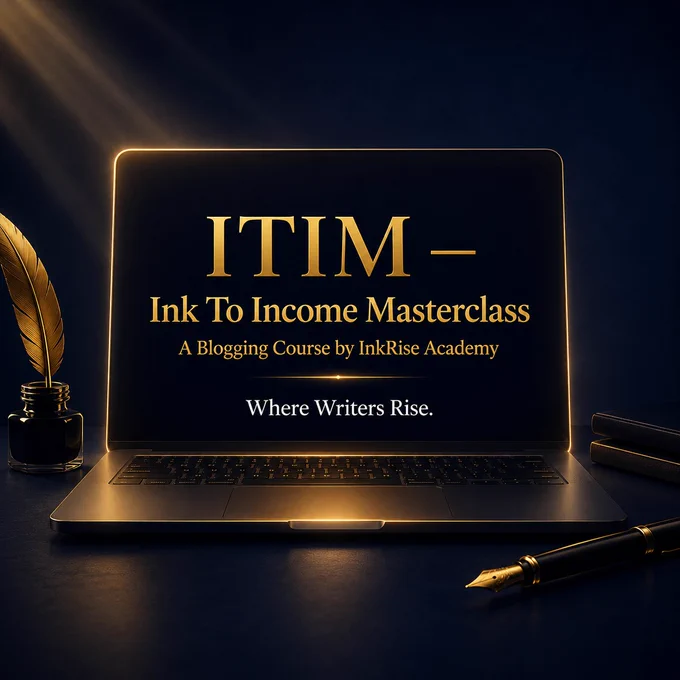 Ink To Income Masterclass Blog Course 