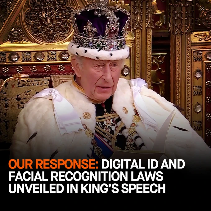 Our response: Digital ID and facial recognition laws unveiled in King's speech