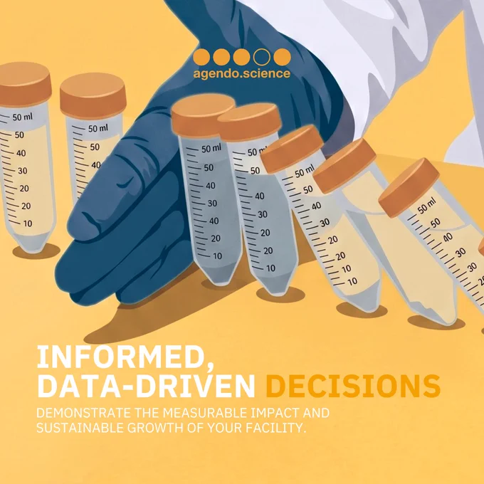 Informed data-driven decisions in the core research facility and lab management. Demonstrate the measurable impact and sustainable growth of your facility. Transform operational data into strategic evidence. Move from explaining your value to demonstrating it. Clearly, consistently, and in a way that resonates with leadership.
If you’re ready to move beyond manual reporting and start telling a compelling, data-backed story about your infrastructure, it’s time to rethink how you’re using your operational data.
Contact agendo.science, a core facility and lab management Software (Saas) for Life Science research units, institutes and Universities. https://www.agendoscience.com/