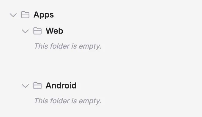 Screenshot of the new folder structure within TelemetryDeck
