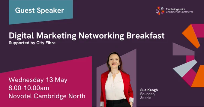 Digital marketing over breakfast banner