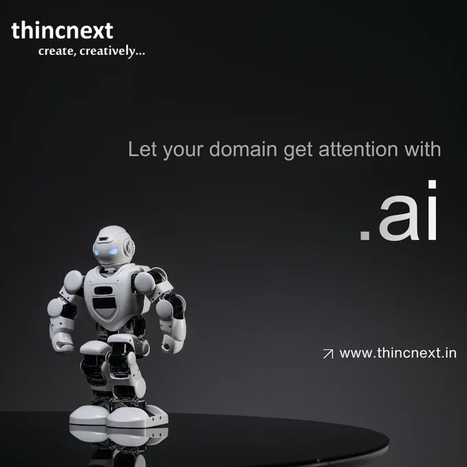 Buy .ai Domain at no hidden costs🌐

Get everything you need in one place — Domains, Hosting, Professional Email IDs, and SSL Certificates at unbeatable prices.

Build trust. Go digital. Grow faster.

Log on: https://thincnext.in

#Thincnext #ai #StartupIndia #aritificalintelligence #Domains