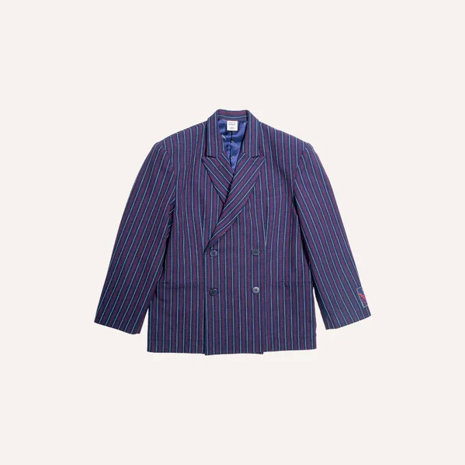 A picture of a blue blazer called the Paulo by Ireland-based fashion brand Taippe.