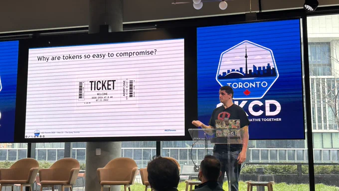 Mark giving his talk