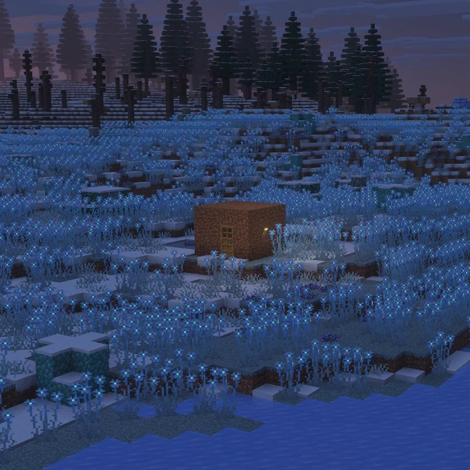 A dirt hut in a biome from the Biomes O' Plenty Add-On
