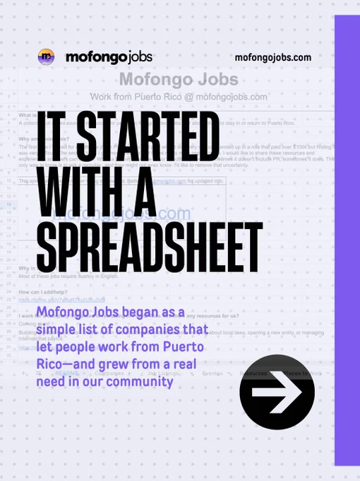 it started with a spreadsheet