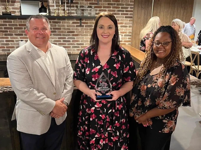 Sara Bishop - Talladega Chamber of Commerce Talladega County Educator of the Year picture. 