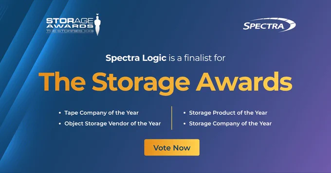 Spectra Logic is a finalist for The Storage Awards