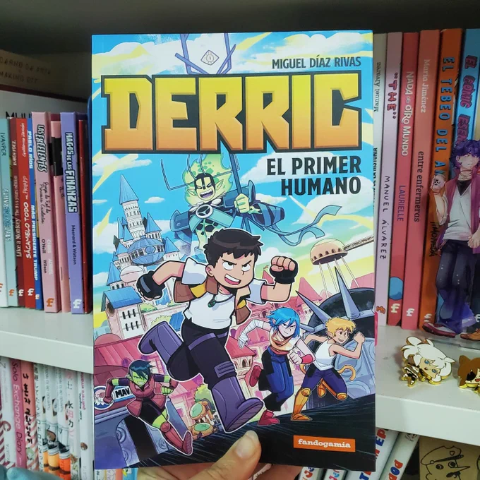 Portada de DERRIC EL PRIMER HUMANO, de Miguel Díaz Rivas  