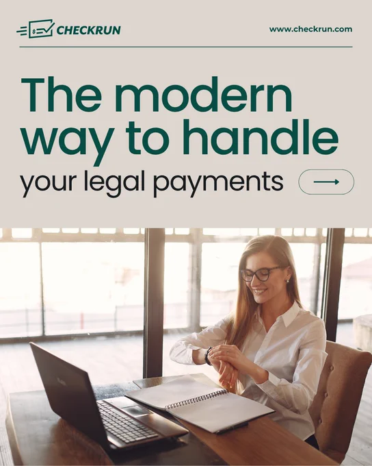You don’t need more payment options. You need better control over the ones you already use.

That’s why law firms rely on Checkrun to streamline check payments without changing their process.

Learn more: https://bit.ly/4nsZda3