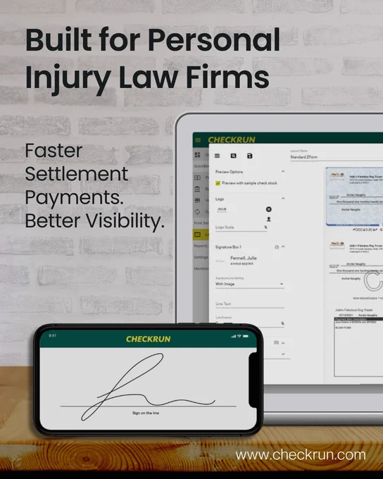 Trust accounting. Lien payments. Compliance. Checks still dominate for a reason. But the process doesn’t have to be manual.



Learn how with Checkrun: https://bit.ly/4nsZda3