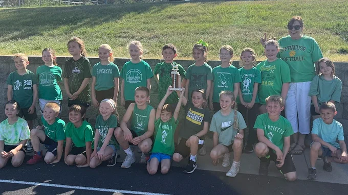 Mrs. Isaacs 2nd graders won the speed relay