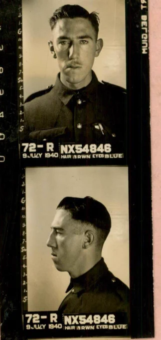 Stan Arneil's enlistment photo