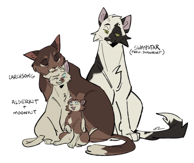 the lecter family!! count and countess lecter and little baby hannibal and mischa. as cats. obviously