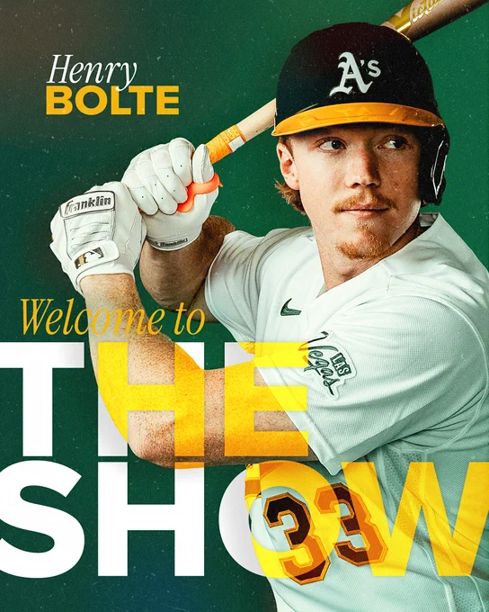 A green and gold graphic that reads, "Henry Bolte, Welcome to the show."