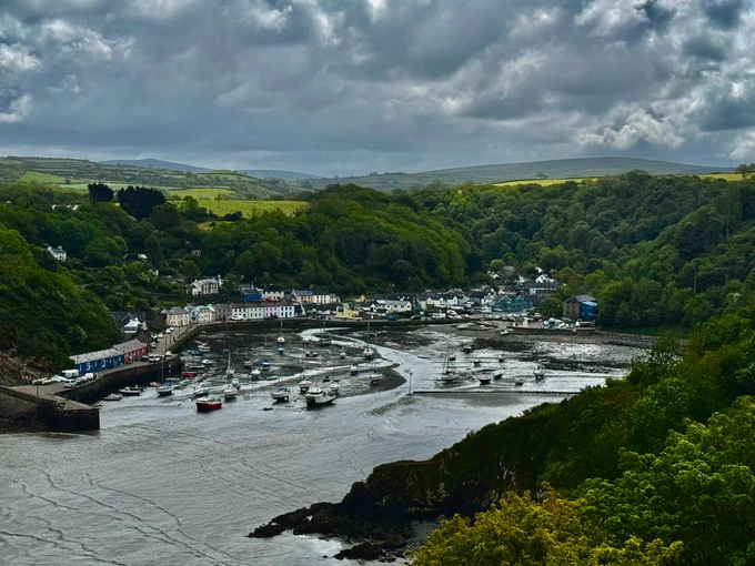 View our over the old village harbour 