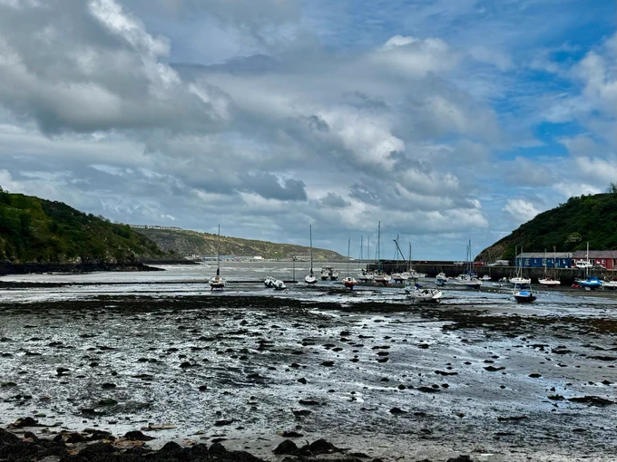 View our over the old village harbour 