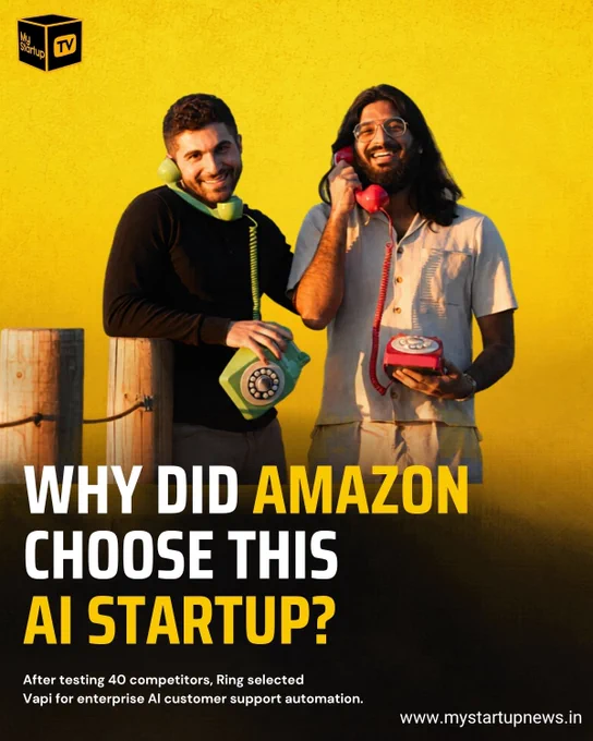 AI Startup Vapi Hits $500 Million Valuation After Amazon Ring Chooses Its AI Voice Customer Support Platform
